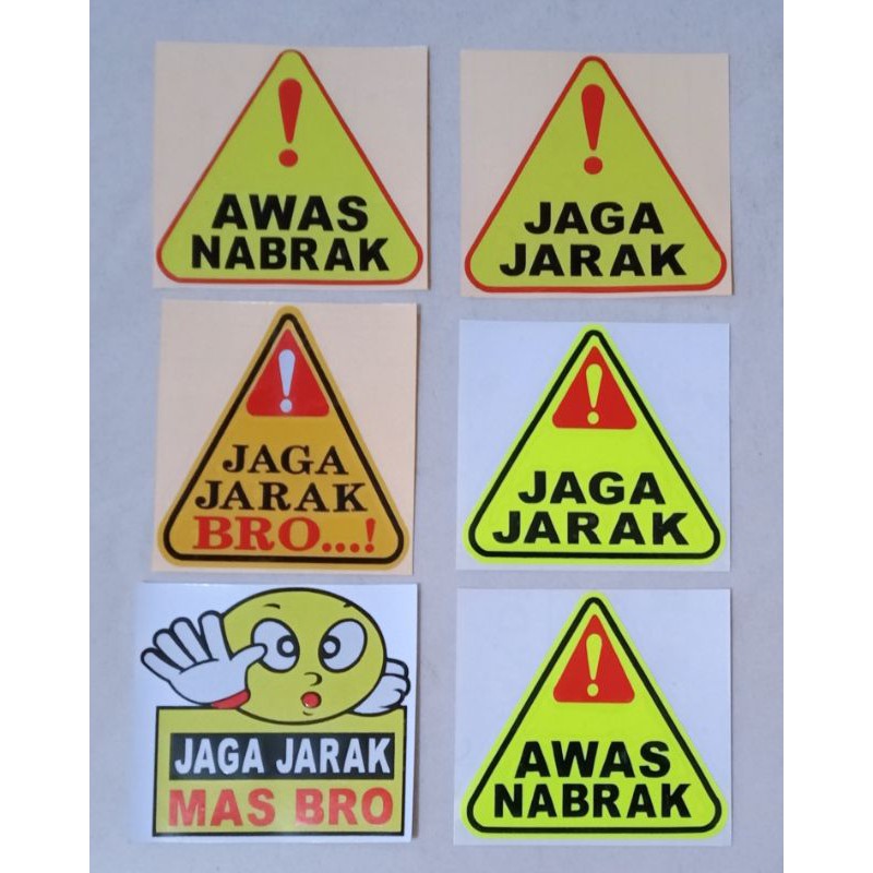 Jual STICKER JAGA JARAK CUTTING STICKER MOTOR Shopee Indonesia