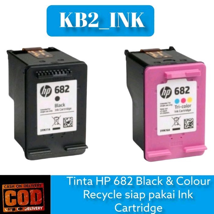 Jual Tinta Hp Black Colour Recycle Siap Pakai Shopee Indonesia