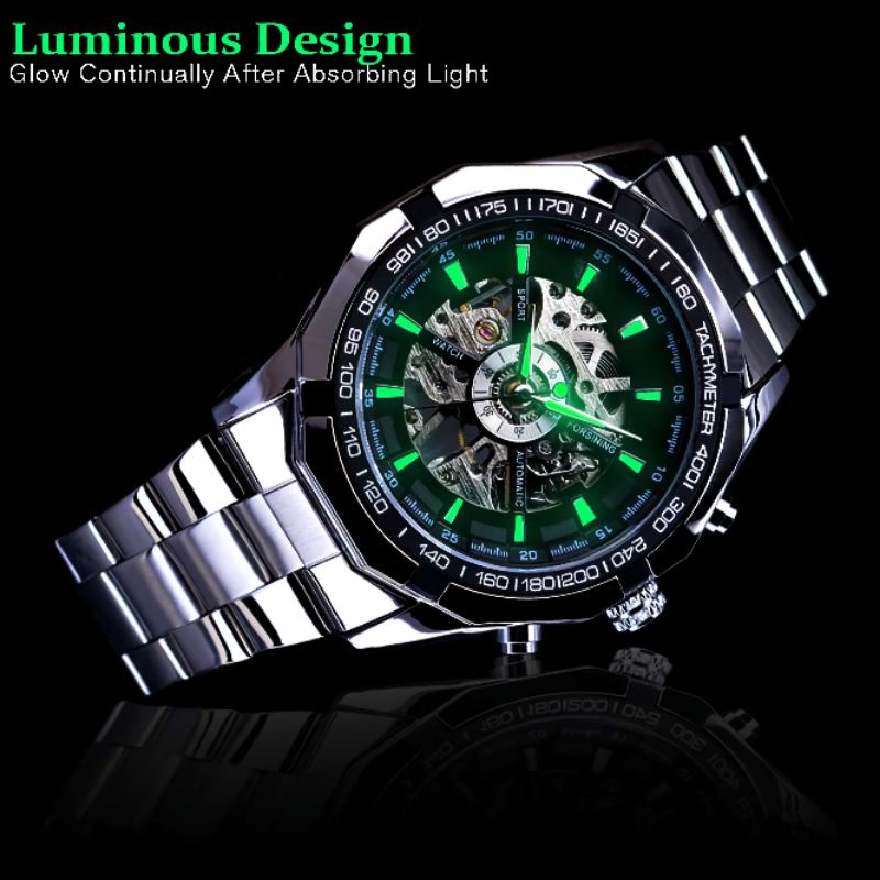 Jual Jam Tangan Pria Automatic Mechanical Kinetic Otomatis FORSINING