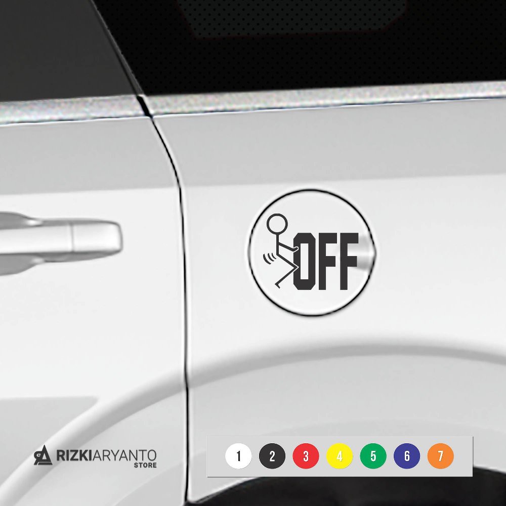 Jual Stiker Tutup Tangki Mobil Fuck Off Sticker Shopee Indonesia
