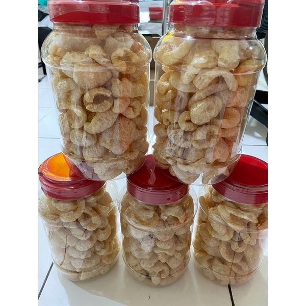 Jual Kerupuk Kulit Babi Pork Skin Crackers Liter Shopee Indonesia