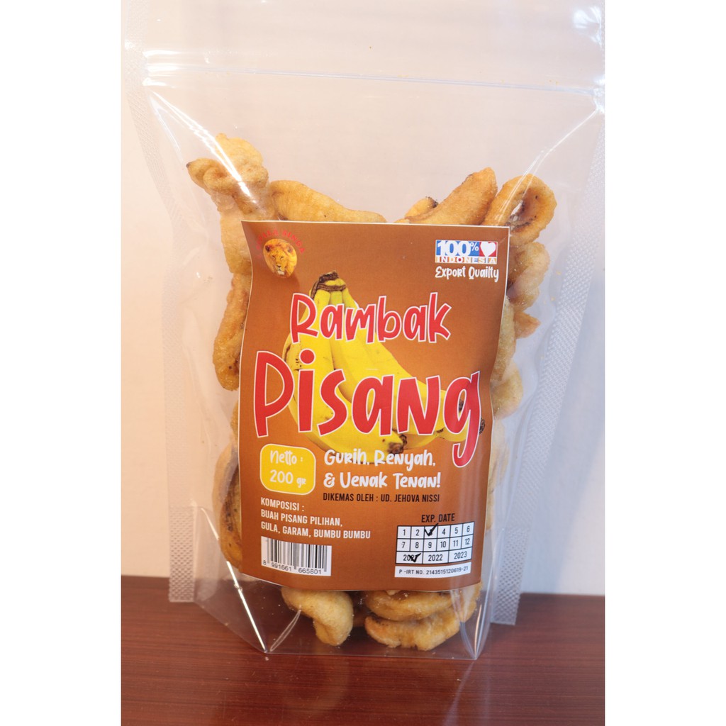 Jual KEPALA SINGA Keripik Rambak Pisang Shopee Indonesia