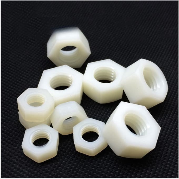 Jual Mur Nylon M Plastik Plastic Hexagonal Hex Hole Mm White Nut