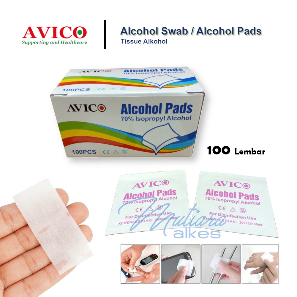 Jual MUTIARA ALKES AVICO SWAB ONESWABS ONEMED Alcohol Pads