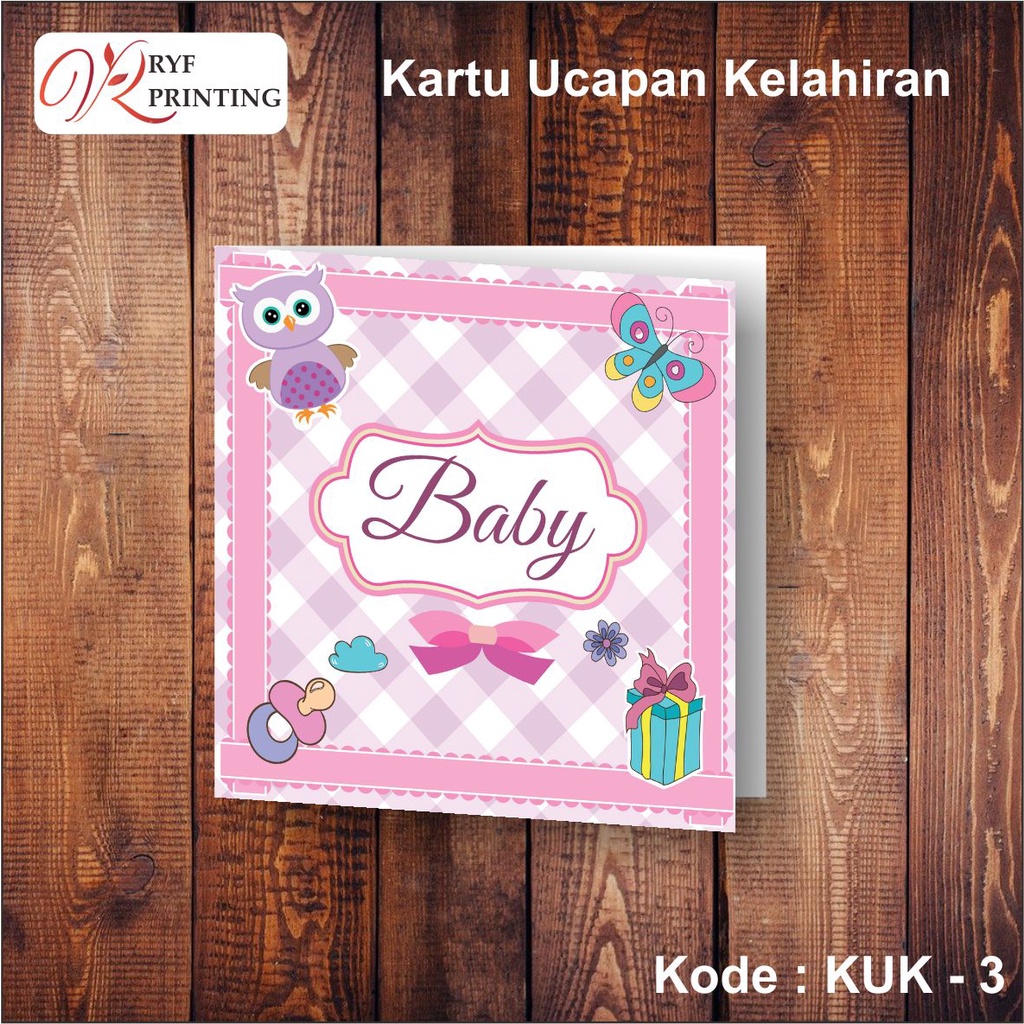 Jual Kartu Ucapan Kelahiran Baby Born Greeting Card Shopee Indonesia