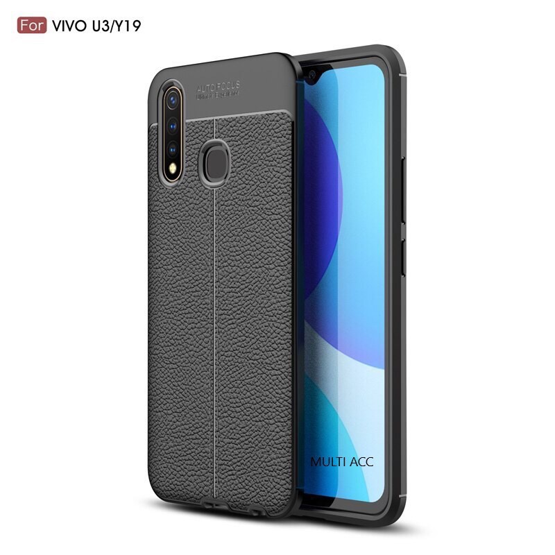 Jual Auto Focus VIVO Y81 Y83 Y19 Y71 Y51 New Softcase Jelly Hitam Kulit