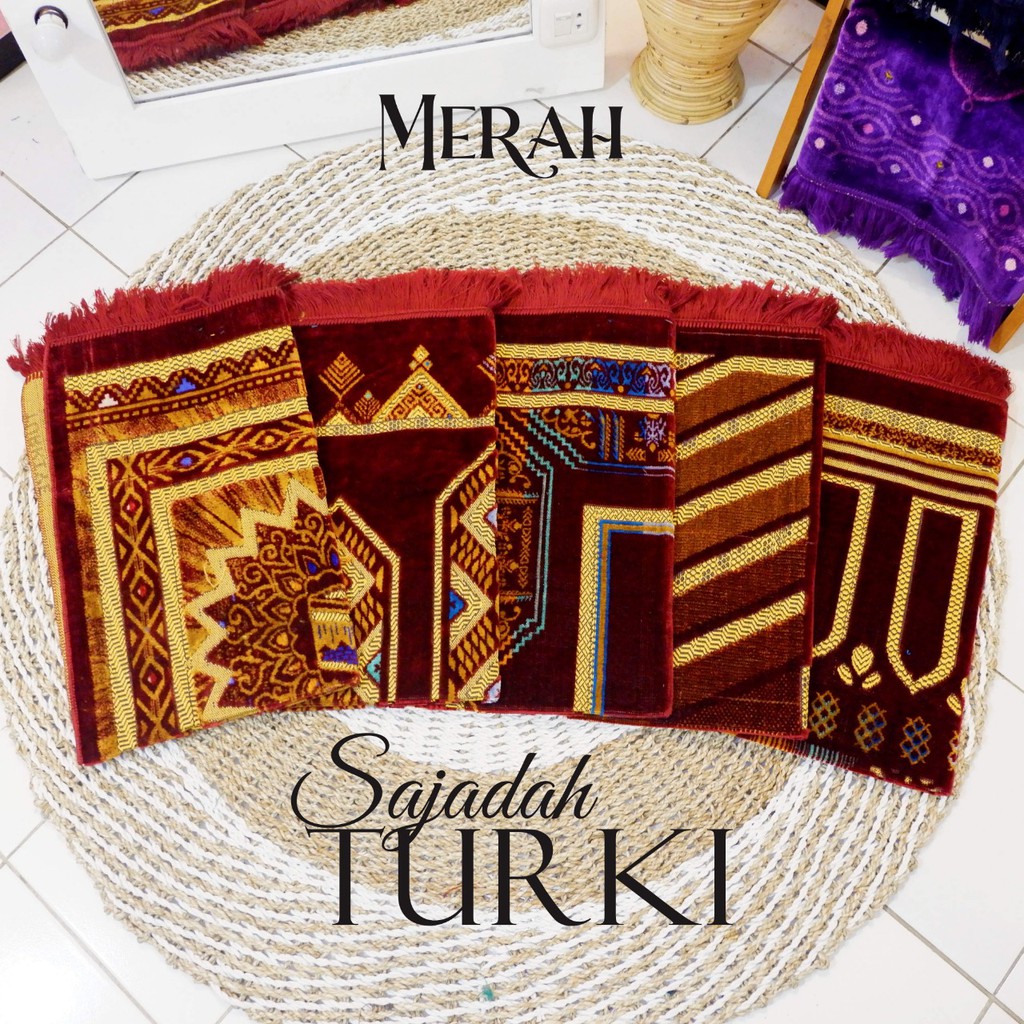 Jual Sajadah Turki Super Spigel Turkey Multicolor Ukuran Besar X