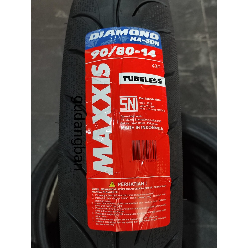 Jual DIAMOND 90 80 14 MAXXIS MA 3DN Ban Motor Matic MA 3DN MA3DN