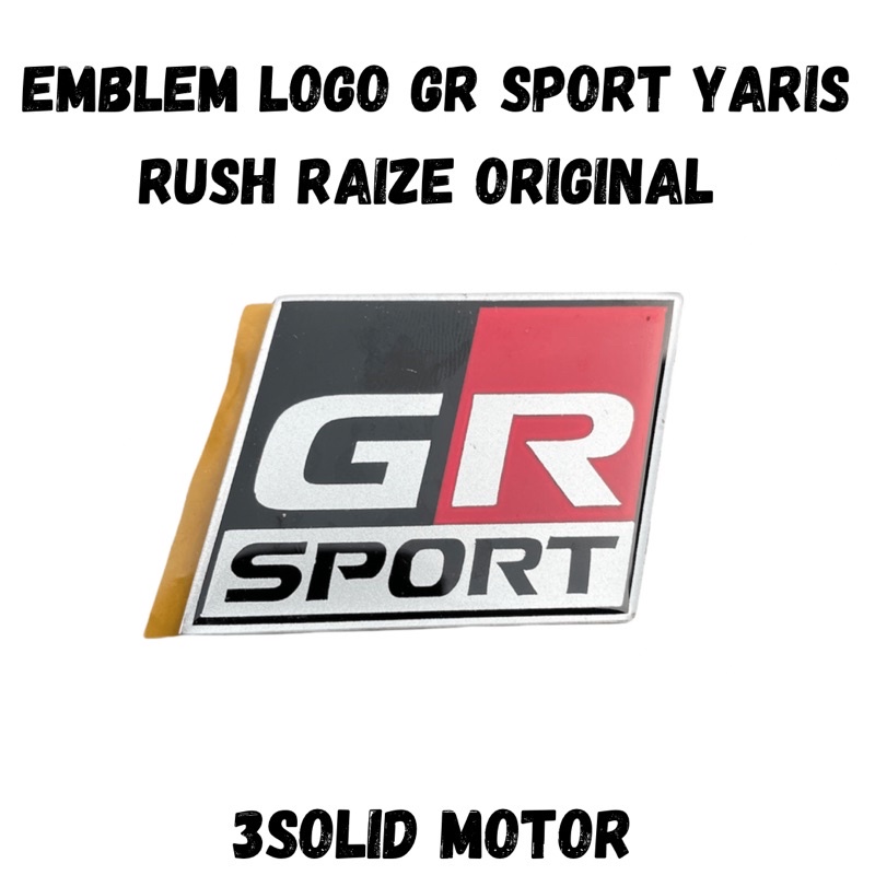 Jual EMBLEM LOGO GR SPORT YARIS RAIZE RUSH FORTUNER AVANZA ORIGINAL