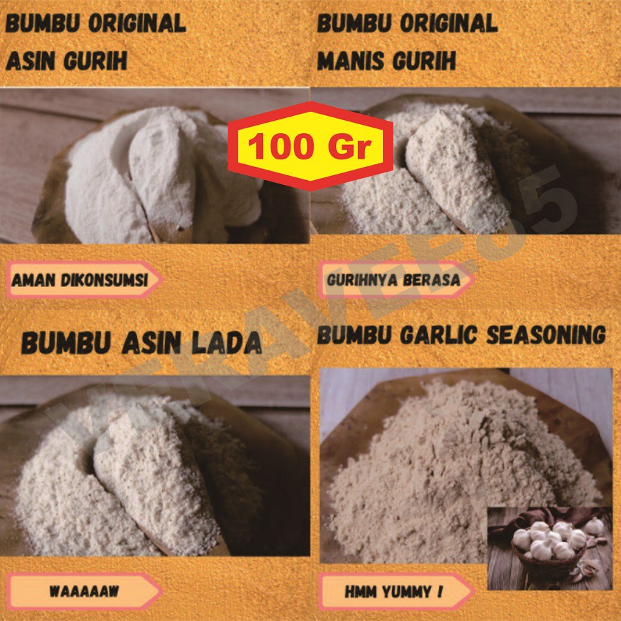 Jual Bumbu Tabur Original Asin Gurih Manis Gurih Keripik Bubuk Salt And