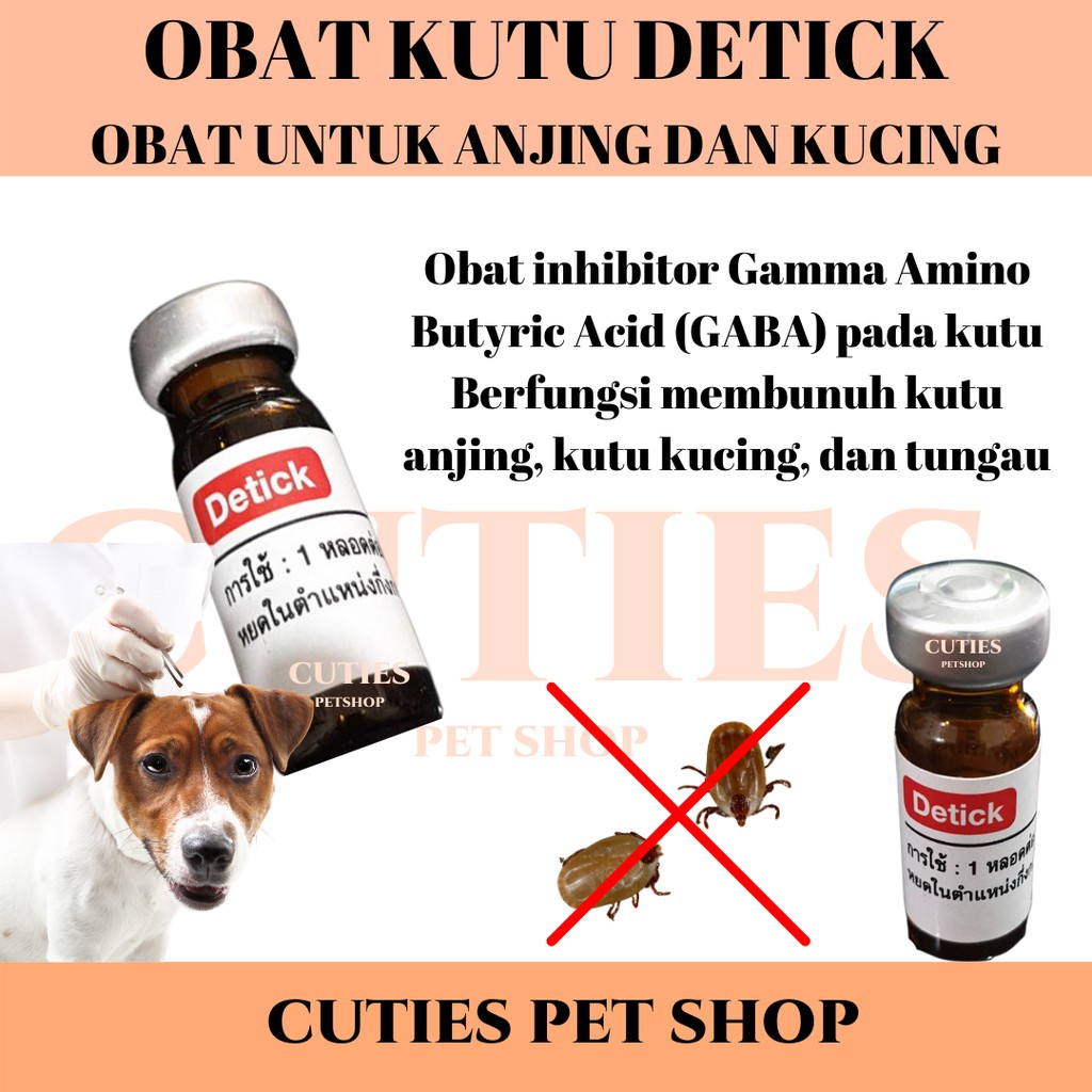 Jual OBAT ANTI KUTU DETICK TETES TICK TICKS AMPUH ANJING KUCING DE