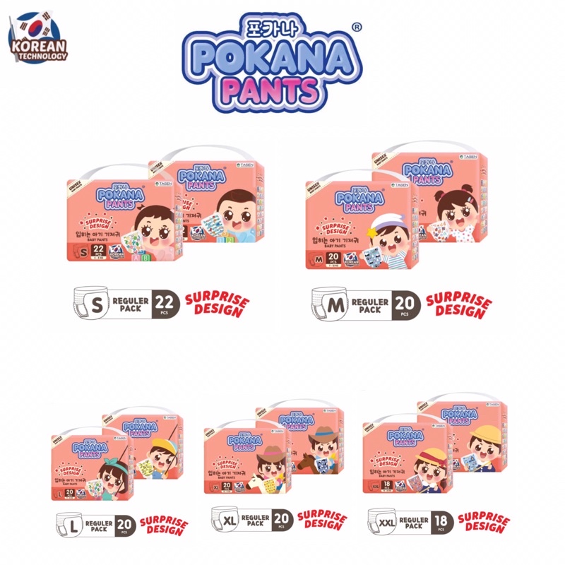 Jual Pokana Baby Diapers Pants Suprise Desain Popok Bayi Shopee