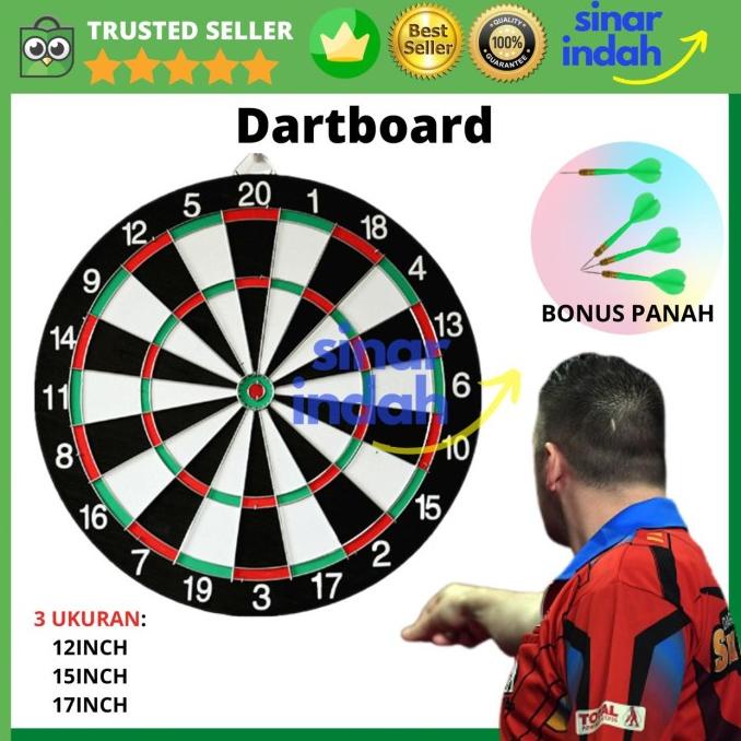 Jual Dartboard Games Import Papan Panah Lempar Dart Board Game Mainan