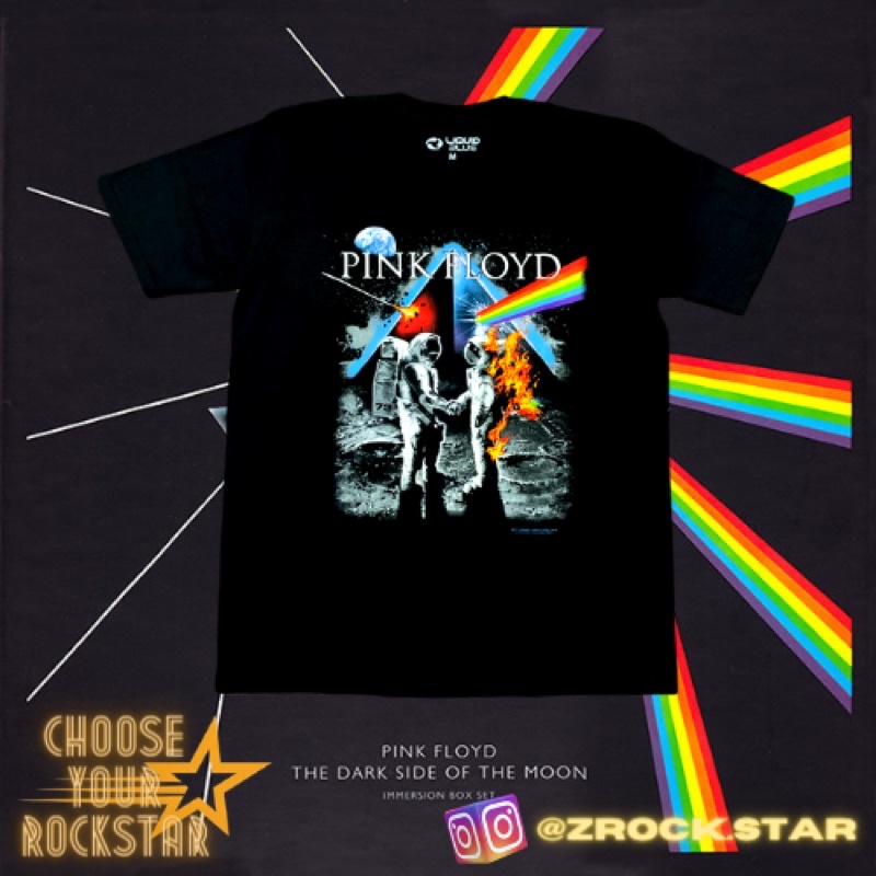 Jual Kaos Band Pink Floyd Original The Dark Side Of The Moon Shopee