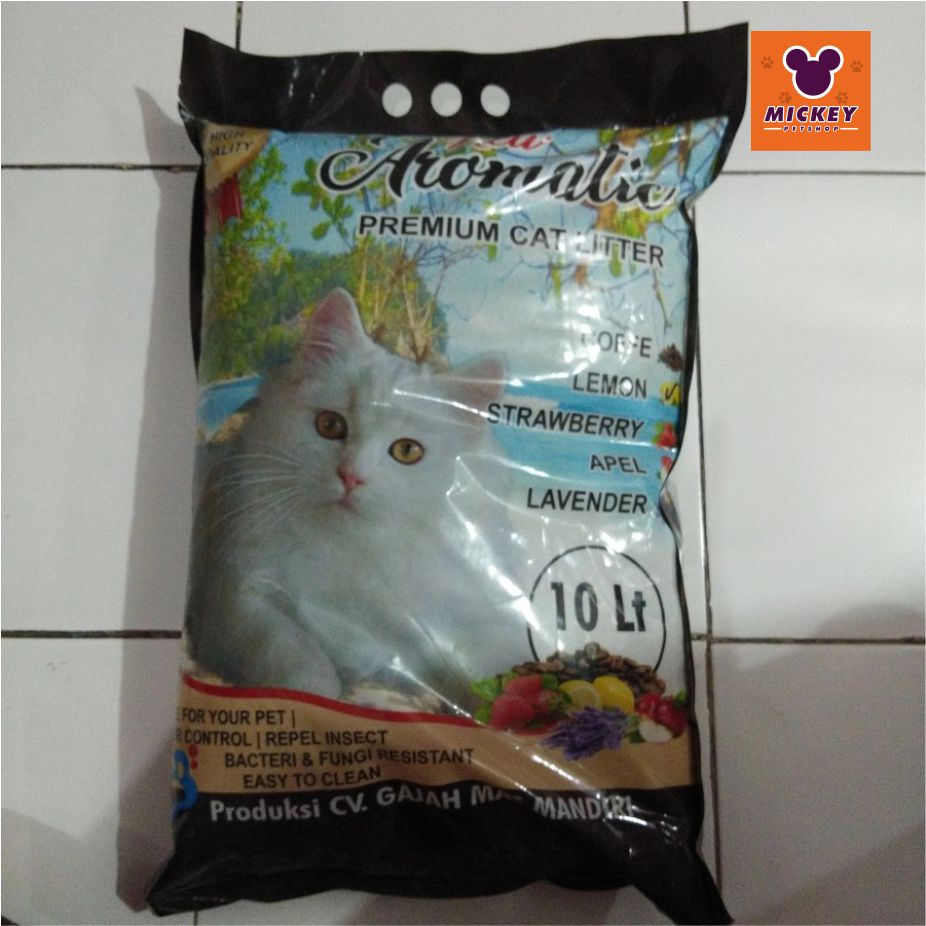 Jual Pasir Kucing Gumpal Wangi New Aromatic Liter Shopee Indonesia