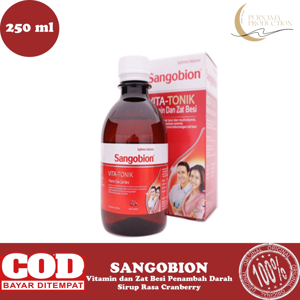 Jual Sangobion Vita Tonik Sirup Syrup 250 Ml Vitamin Dan Zat Besi