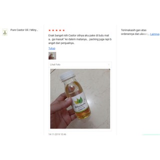 Jual Pure Castor Oil Minyak Jarak Murni Ml Carrier Oil Shopee