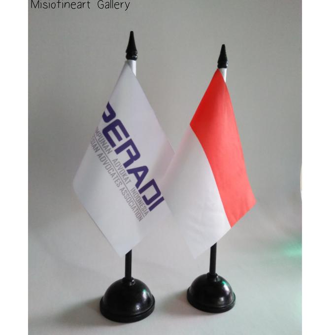 Jual Buruan Beli Paket Bendera Meja Peradi Merah Putih Tiang Kayu