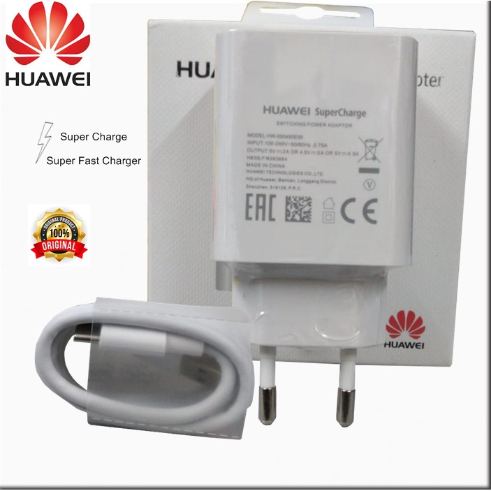 Jual Huawei Super Charge Super Fast Charger W A Usb Type C