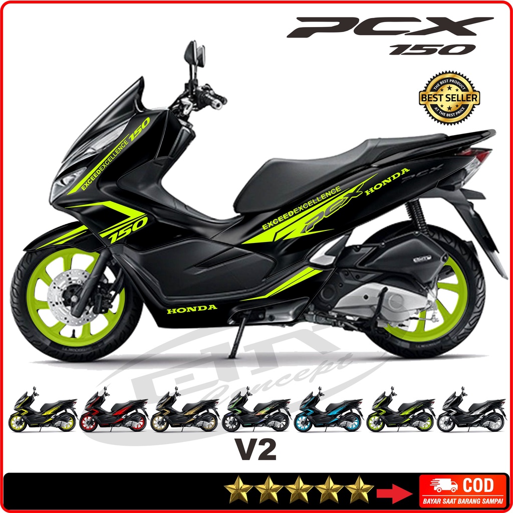 Jual Aksesoris Sticker Variasi Cutting PCX 150 Variasi 2 Desain