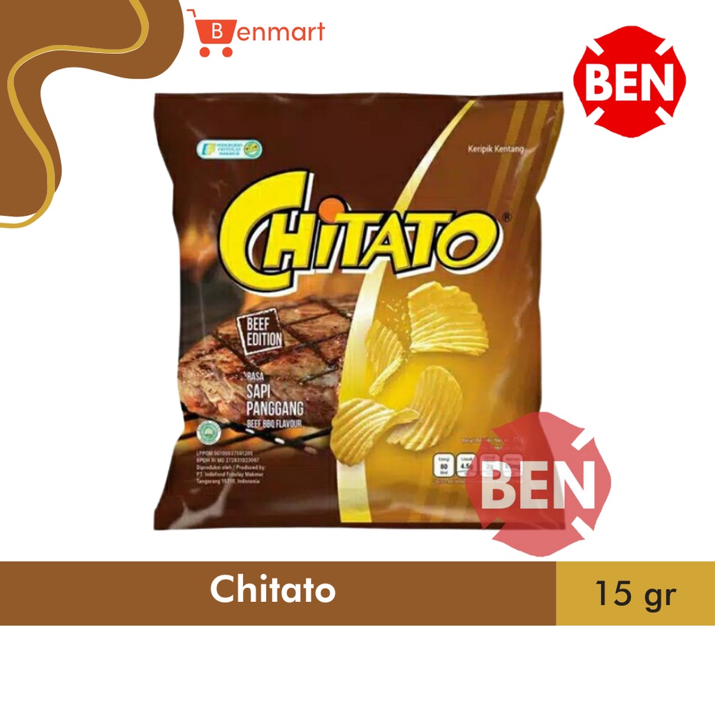 Jual Chitato Sapi Panggang Chiki Beef Bbq Flavour Potato Chips Dus