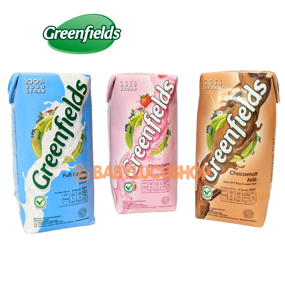 Jual Susu Greenfields Uht Ml Full Cream Cokelat Strawberry Milk