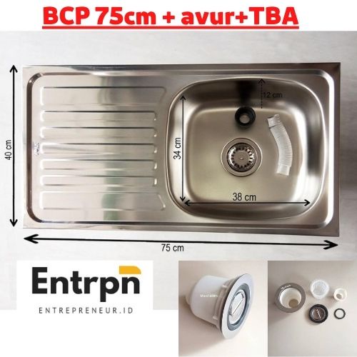 Jual COD BCP WASTAFEL STAINLESS UKURAN 75X40 CM BAHAN TEBAL DAN