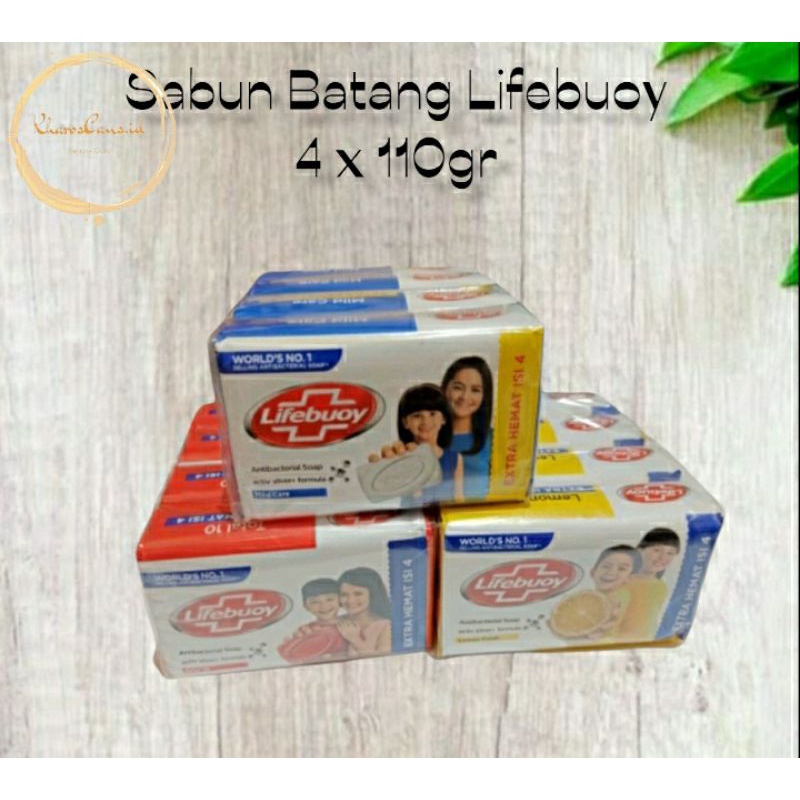 Jual PAKET HEMAT Sabun Mandi Batang Lifebuoy 60gr 100gr Isi 4