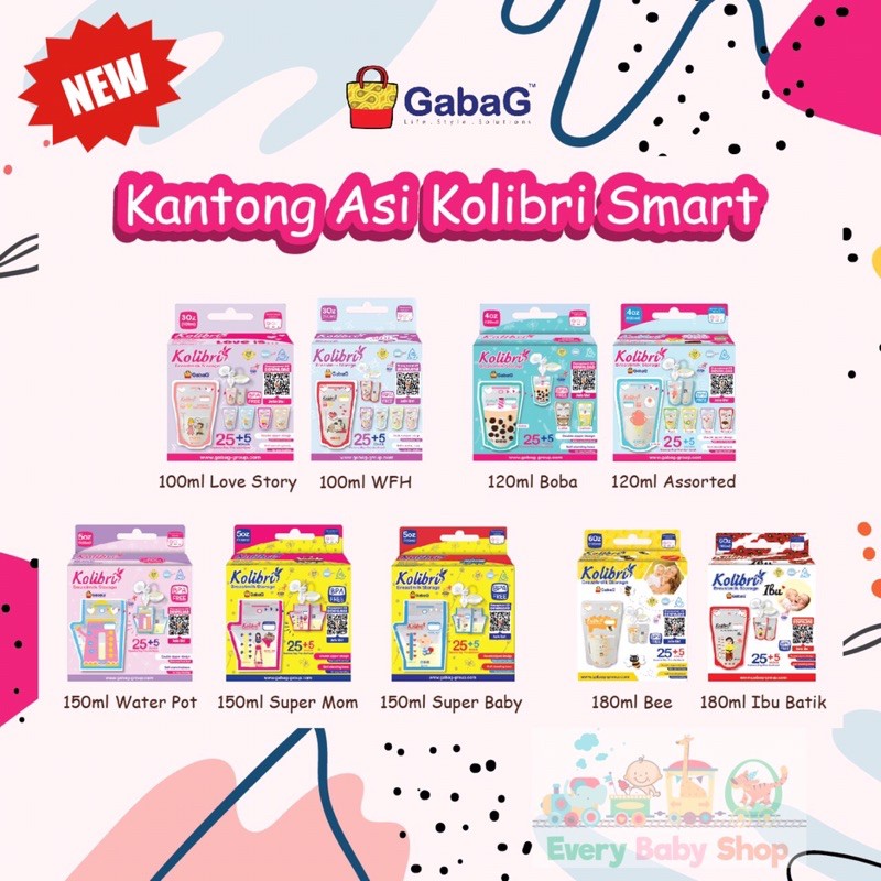 Jual Gabag Kantong Asi Kolibri Smart Ml Isi