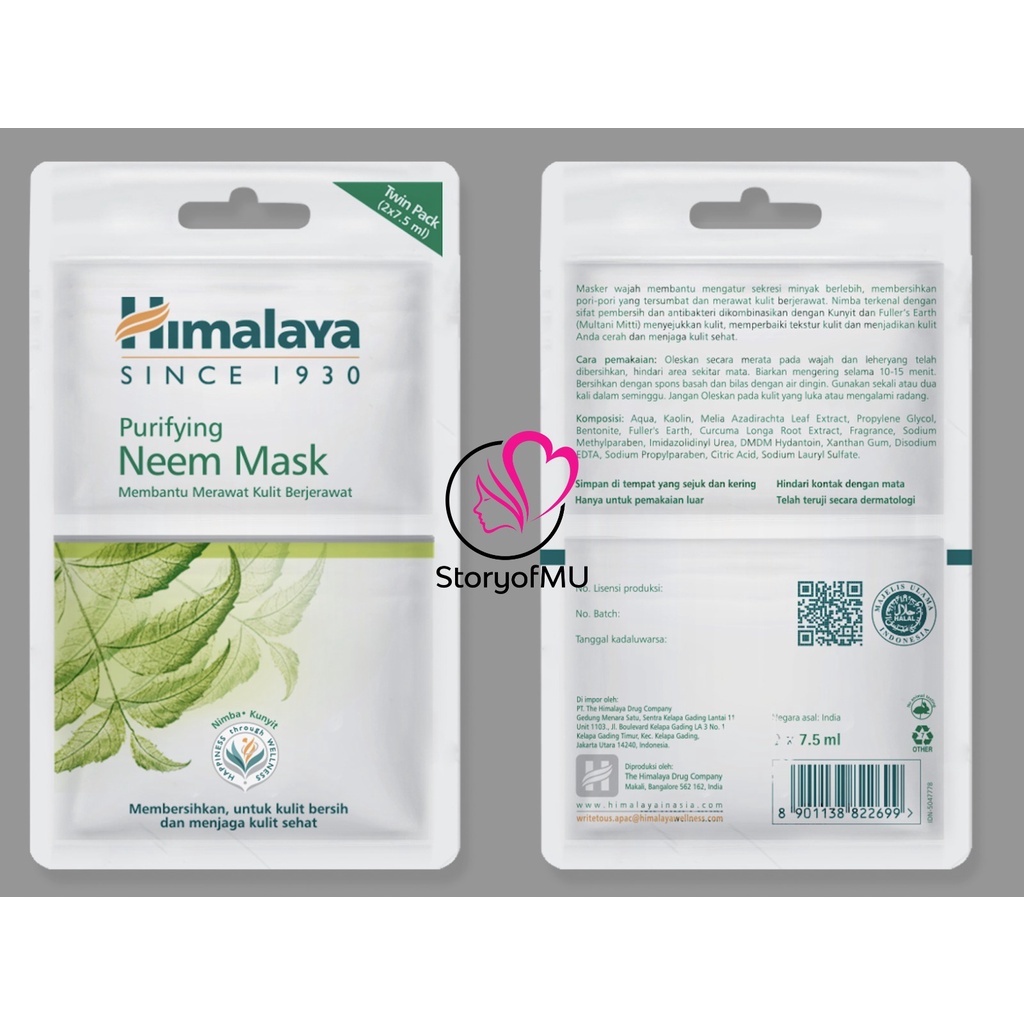 Jual Himalaya Herbals Purifying Neem Mask Ml Ml Ml Sachet