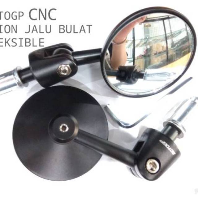 Jual Spion Jalu Bulat Flaxible Kaca Cembung Bar End Mirror Namax Aerox