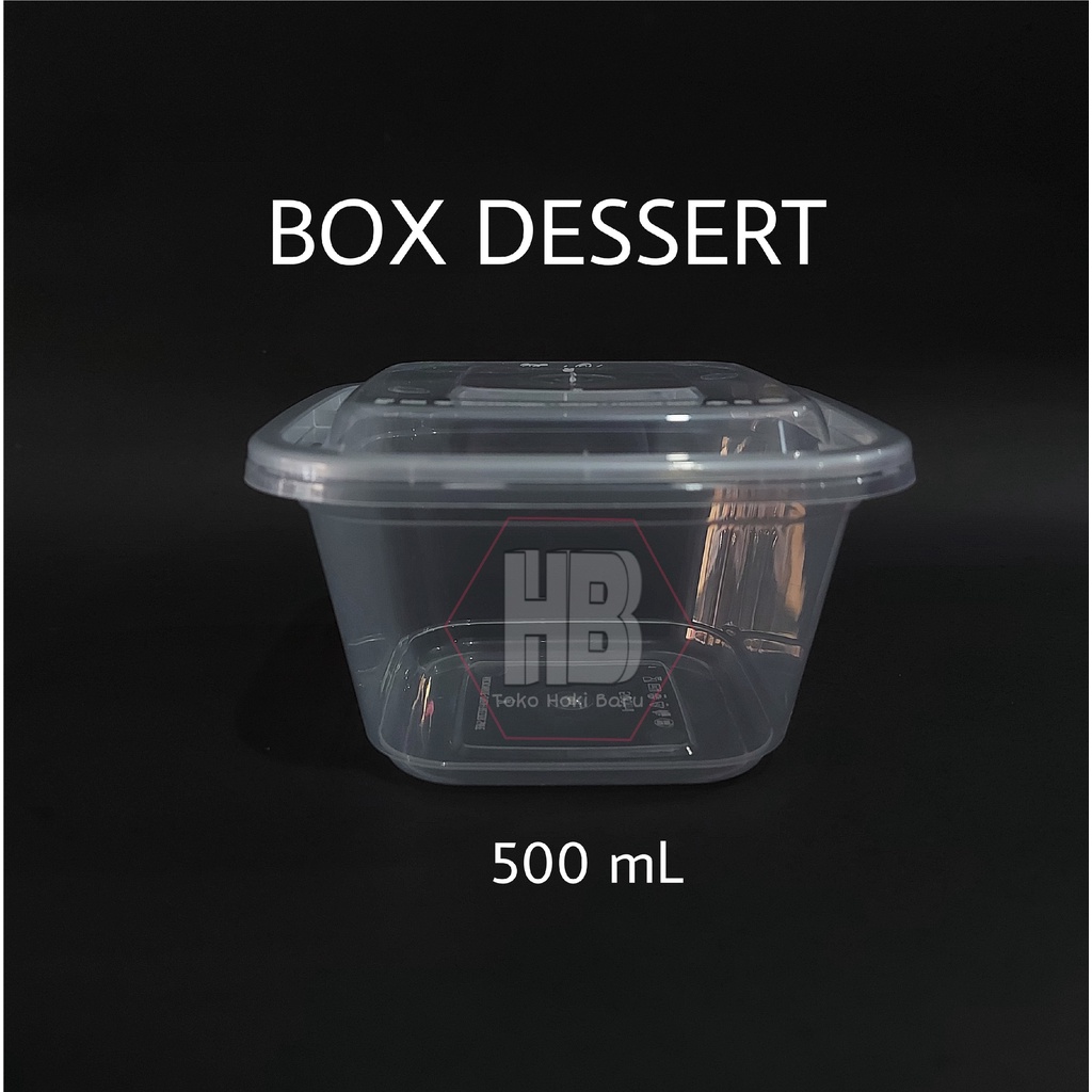 Jual Thinwall Square Ml Tutup Wadah Plastik Kotak Box Dessert