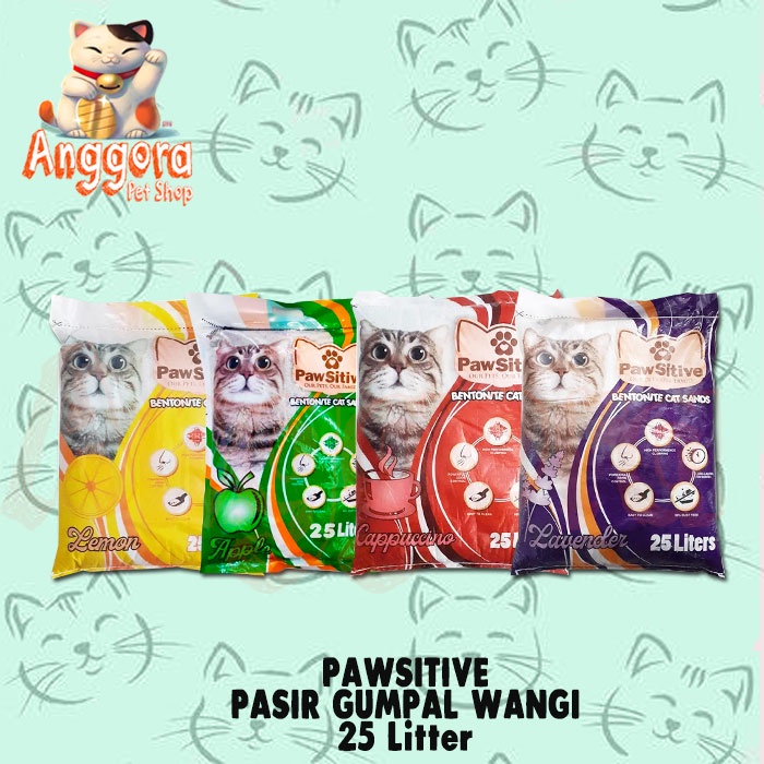 Jual Promo Pasir Kucing Pawsitive Liter Pasir Wangi Gumpal Kucing