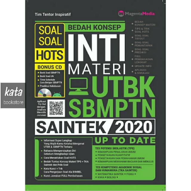 Jual Buku Bedah Konsep Inti Materi Utbk Sbmptn Saintek Cd