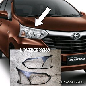 Jual Paket Irit Garnish Lampu Depan Belakang Warna Hitam Doff Untuk