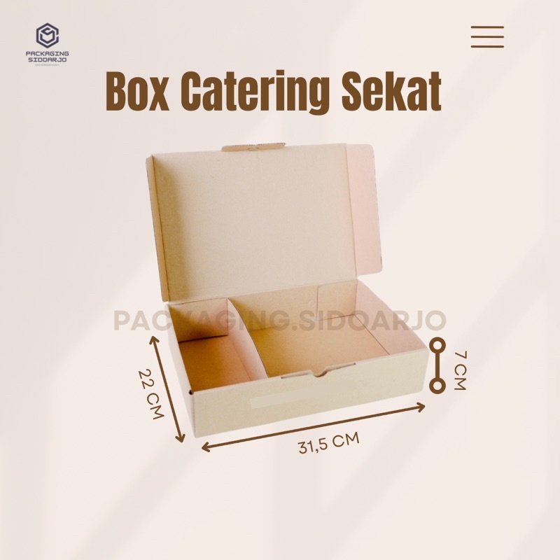 Jual Box Catering Sekat Uk 30x22x6 5 Box Catering Box Nasi Box Nasi