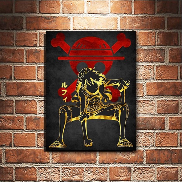 Jual Poster Anime One Piece Luffy Hiasan Dekorasi Dinding Walldecor