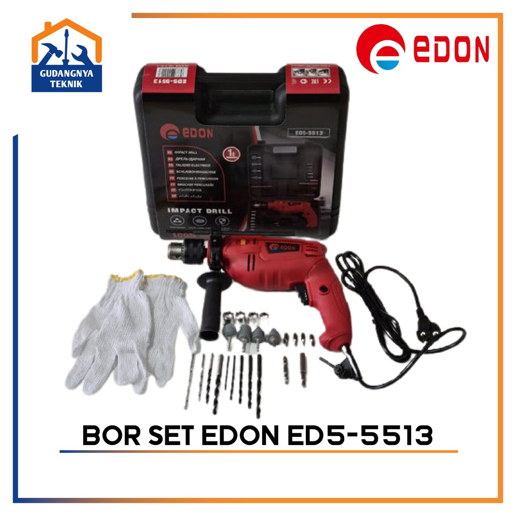 Jual Mesin Bor Set Mm Edon Ed Impact Drill Mm Set Variable