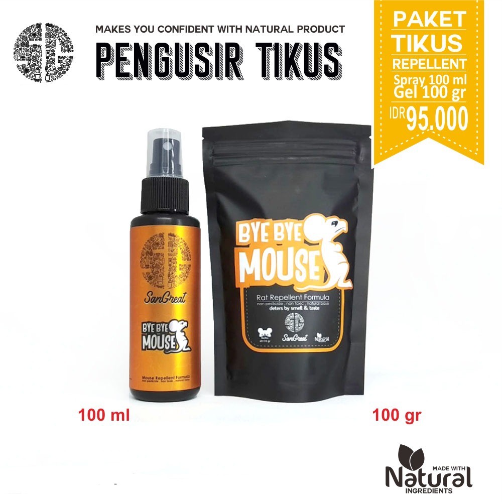 Jual Cairan Pengusir Tikus Obat Tikus Alami Gel 100gr Dan Spray 100ml