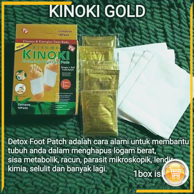 Jual 1 BOX ISI 10PCS KINOKI GOLD BOX GINGER SALT TOSERBA GALERY