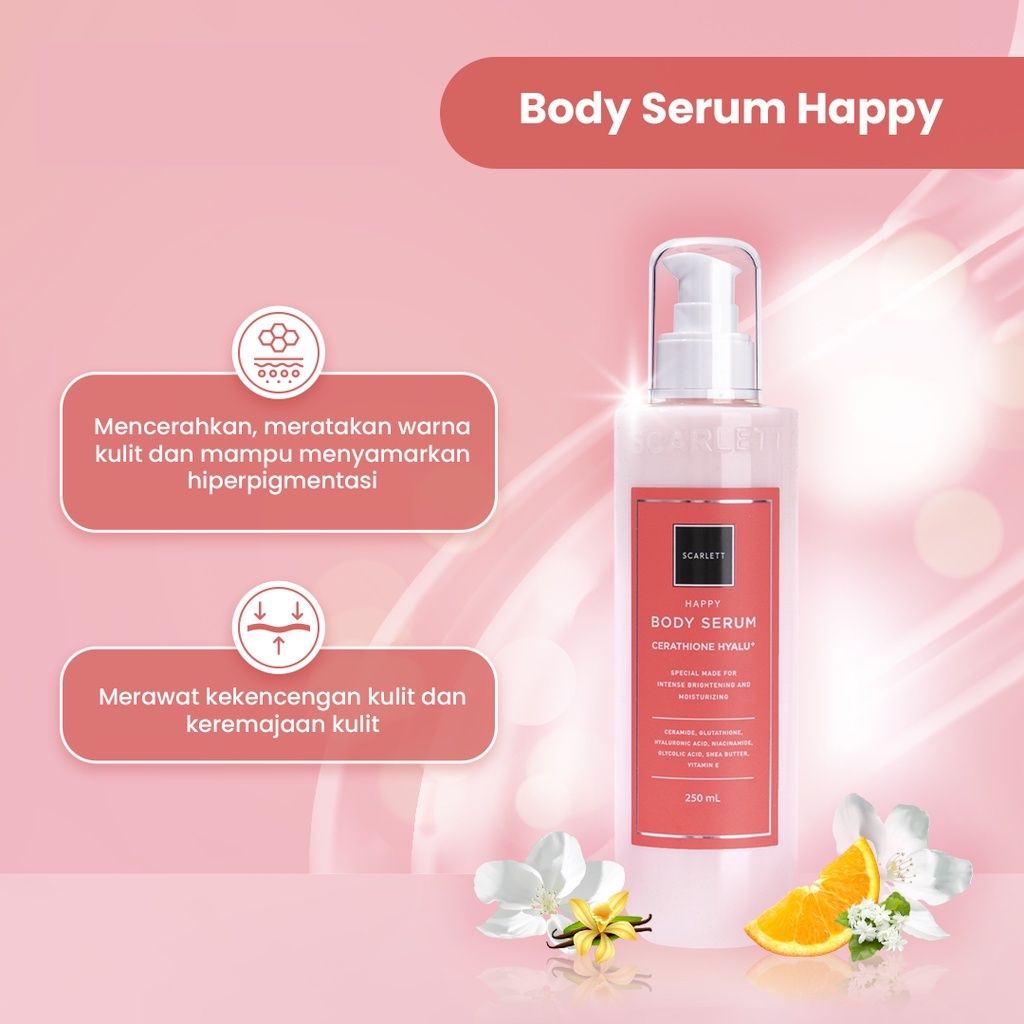 Jual Scarlett Whitening Body Serum Happy Shopee Indonesia