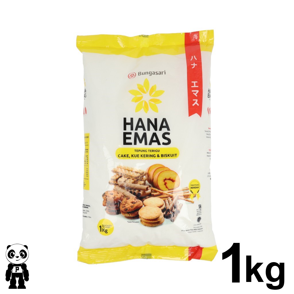 Jual Hana Emas Tepung Terigu Protein Rendah 1Kg Untuk Cake Kue Dan