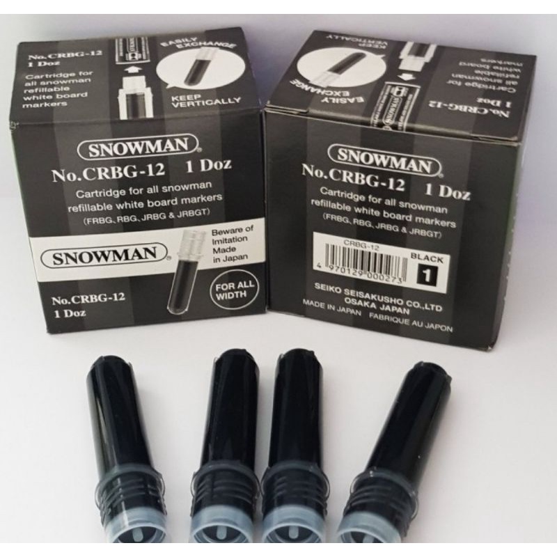 Jual Tinta Refill Spidol Snowman Whiteboard Hitam Shopee Indonesia