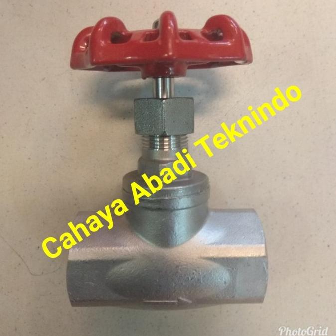 Jual Globe Valve Stainless Drat Inch Shopee Indonesia