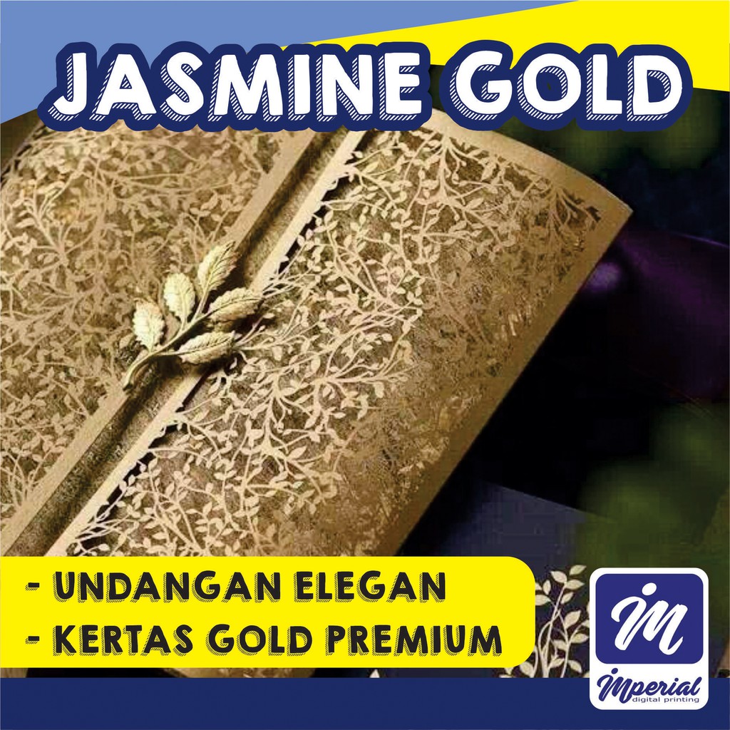 Jual Cetak Jasmine Gold Custom Ukuran A Kertas Premium Undangan