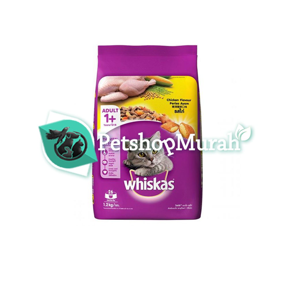 Jual Whiskas Chicken Flavour Adult 1 2 Kg Makanan Kucing Dewasa