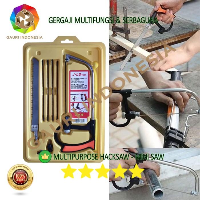 Jual Saw Magic Saw Gergaji Kayu Besi Pipa Multifungsi Set 3 Way Blade