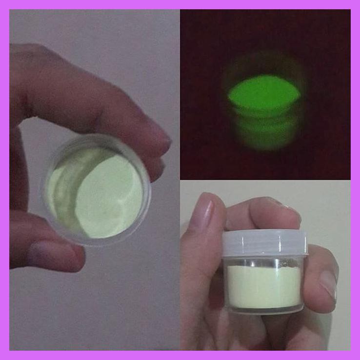 Jual BUBUK GLOW IN THE DARK SERBUK TEPUNG GID POWDER METALIK CUP