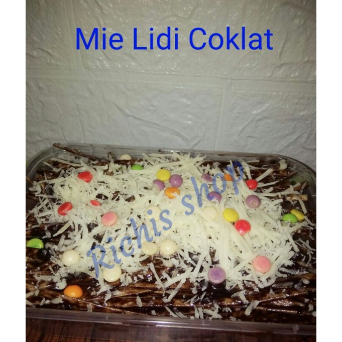 Jual Mielidi Manis Coklat 200gr Mie Lidi Pasta Coklat Cemilan Manis