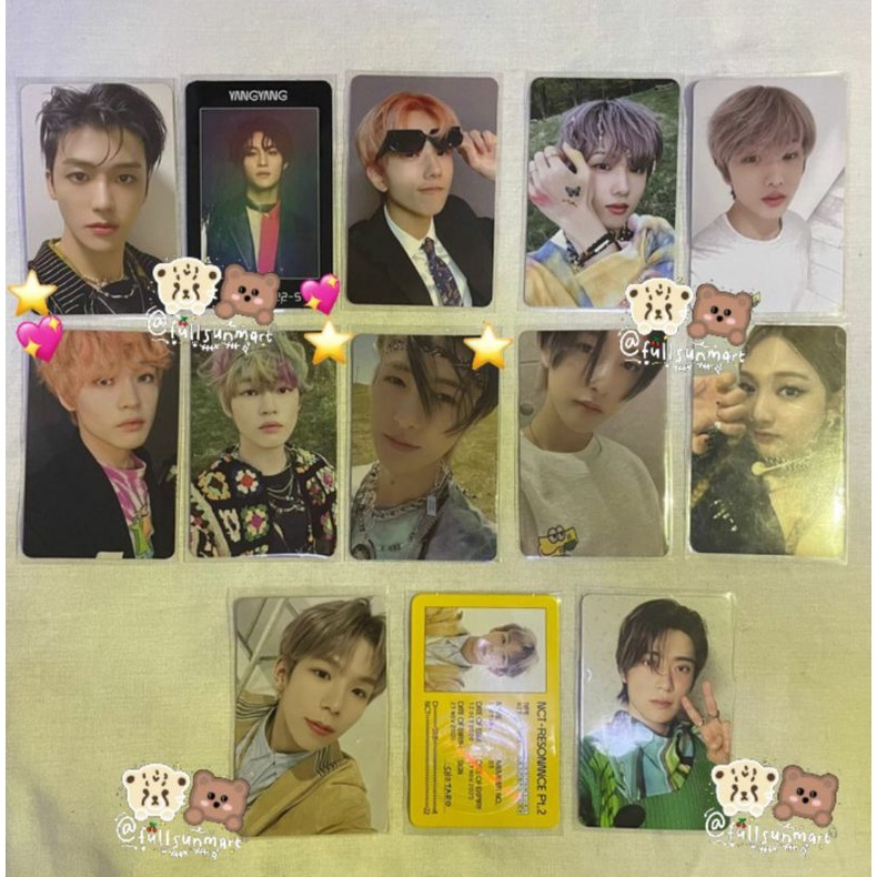 Jual Pc Photocard Nct Jisung Jaemin Chenle Renjun Yangyang Jaehyun